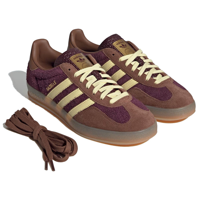 Adidas Gazelle Indoor Woman JI0324 Maroon / Almost Yellow / Preloved Brown