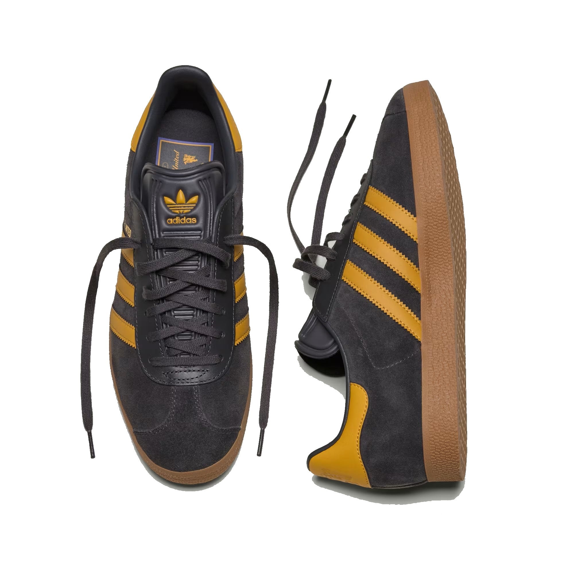 Adidas Gazelle Manchester United JR1410 Utility Black / Preloved Yellow / Gum