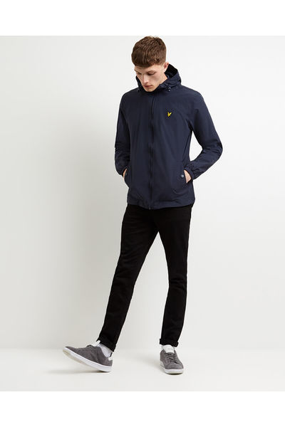Lyle & Scott Zip Through Hooded Jacket -Dark Navy