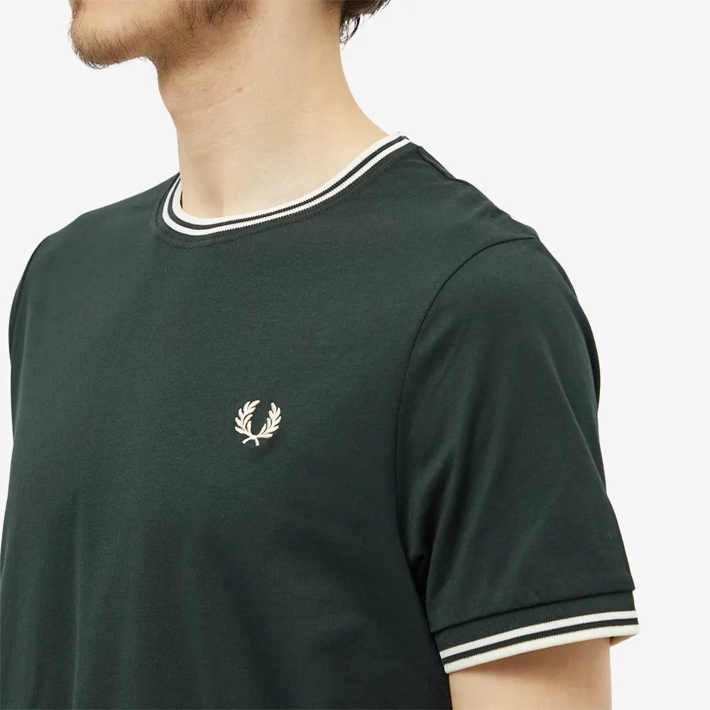 Fred Perry Twin Tipped T-Shirt Night Green