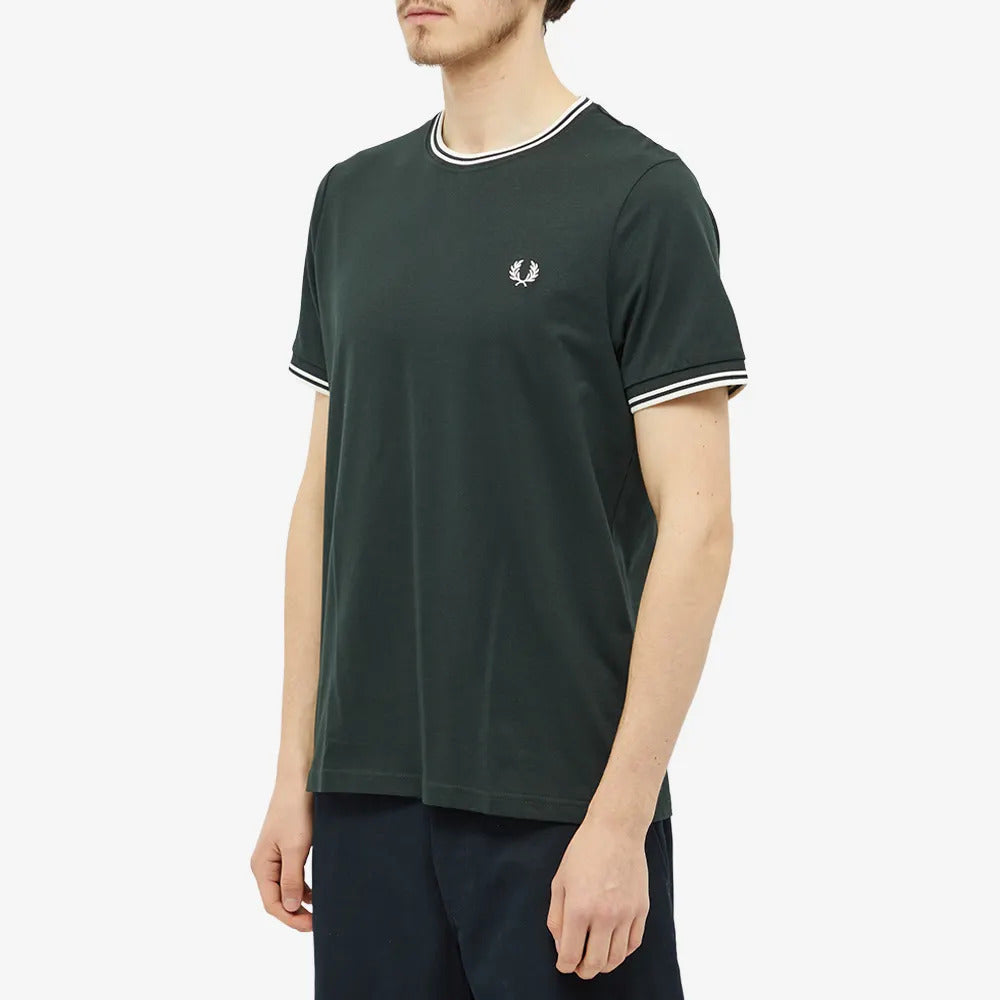 Fred Perry Twin Tipped T-Shirt Night Green