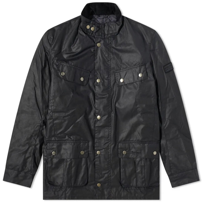 Barbour International Duke Waxed Jacket Navy