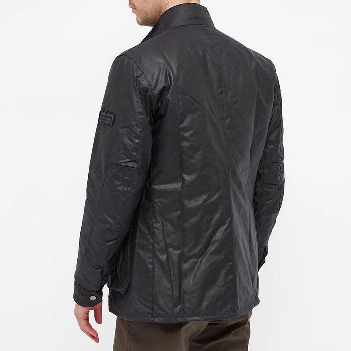 Barbour International Duke Waxed Jacket Navy