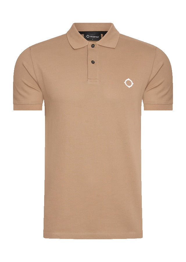 MA.STRUM SS Pique Polo Army Brown