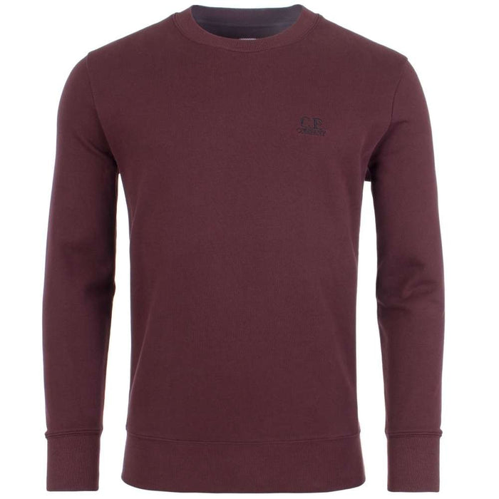 C.P. Company Embroidered Logo Sweat Bitter Chocolate