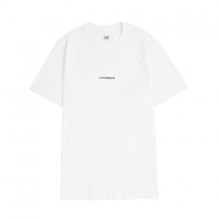 C.P. Company 30/1 Jersey Relaxed Fit Logo T-Shirt Gauze White