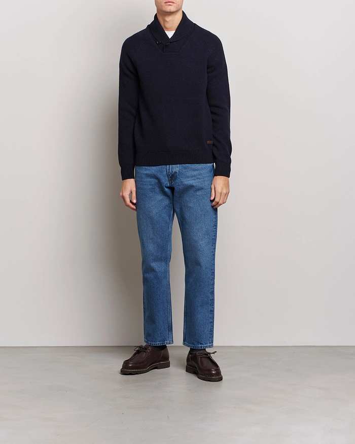 Barbour Gurnard Dock Shawl Collar Sweatshirt Navy