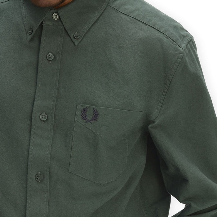 Fred Perry Oxford Shirt Court Green
