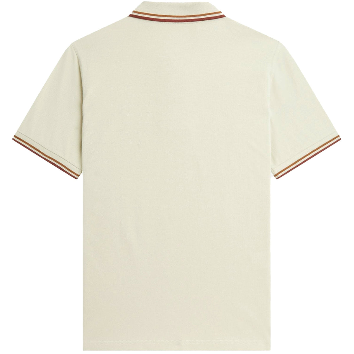 Fred Perry Reissues Original Twin Tipped Polo Oatmeal / Dark Caramel / Whisky Brown