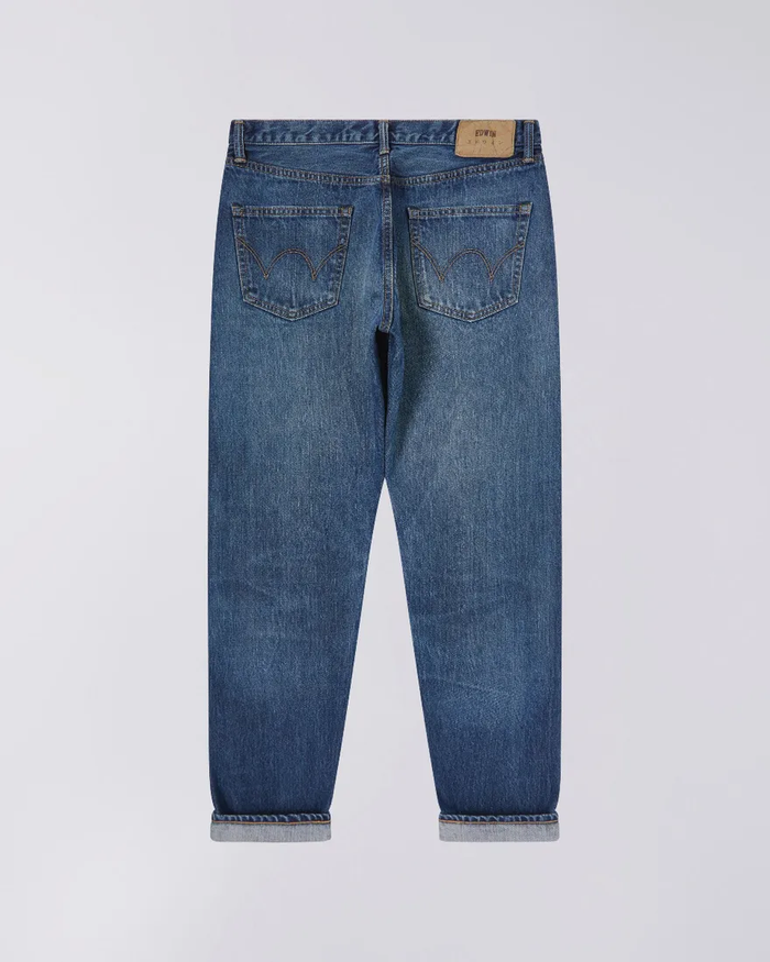 Edwin Regular Tapered Jeans L32 Blue Dark Used