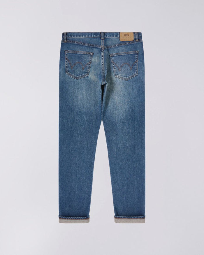 Edwin Slim Tapered Jeans L32 Blue Mid Used