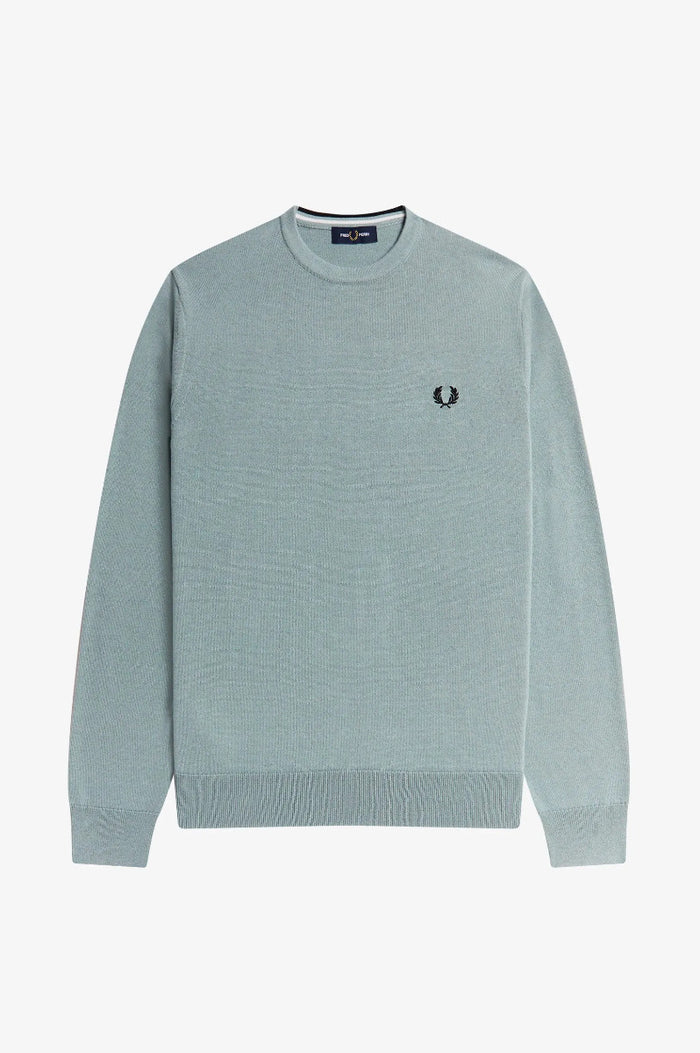Fred Perry Classic Crew Neck Jumper Blue
