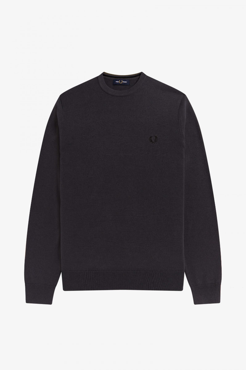 Fred Perry Classic Crew Neck Jumper Grey