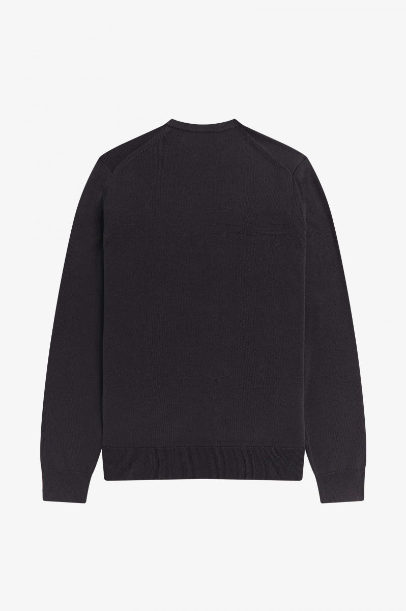 Fred Perry Classic Crew Neck Jumper Grey