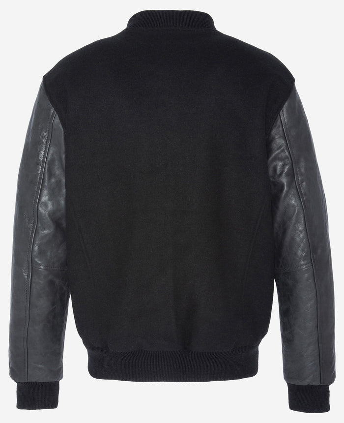 Schott NYC Varsity jacket Cowhide leather Black