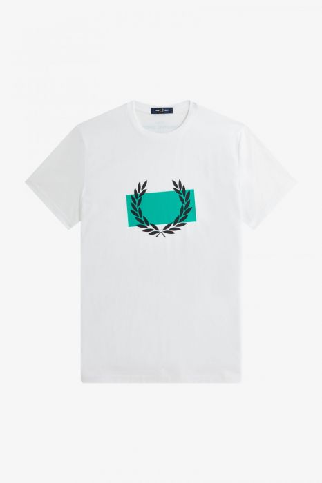 Fred Perry Stamped With Laurel Wreath White