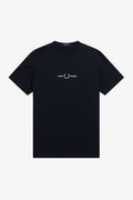 Fred Perry Embroidered Logo T-Shirt Navy