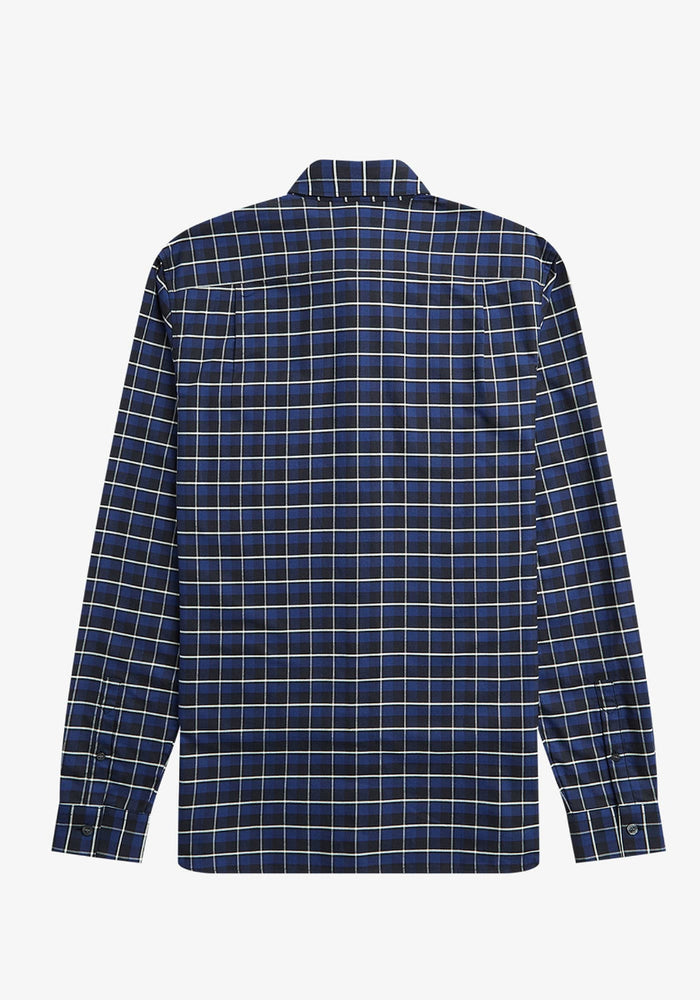 Fred Perry Oxford Check Shirt Navy