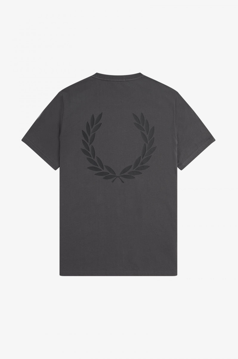 Fred Perry Back Graphic T-Shirt Gunmetal
