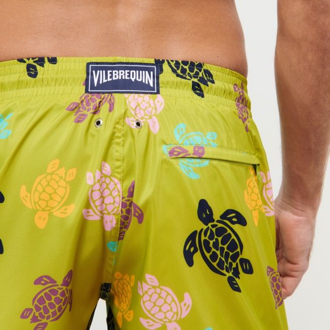 Vilebrequin Mahina Swim Short Ronde des Tortues Matcha