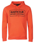 Barbour International Pop Over Hoodie Intense Orange