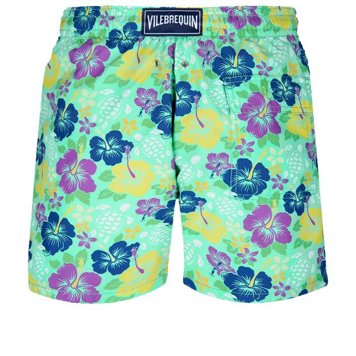 Vilebrequin Moorea Swim Short Tropical Turtles Cardamome
