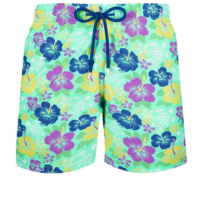Vilebrequin Moorea Swim Short Tropical Turtles Cardamome