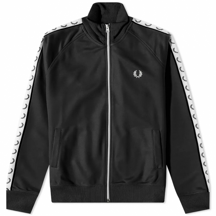 Fred Perry Taped Track Jacket 4620 Black