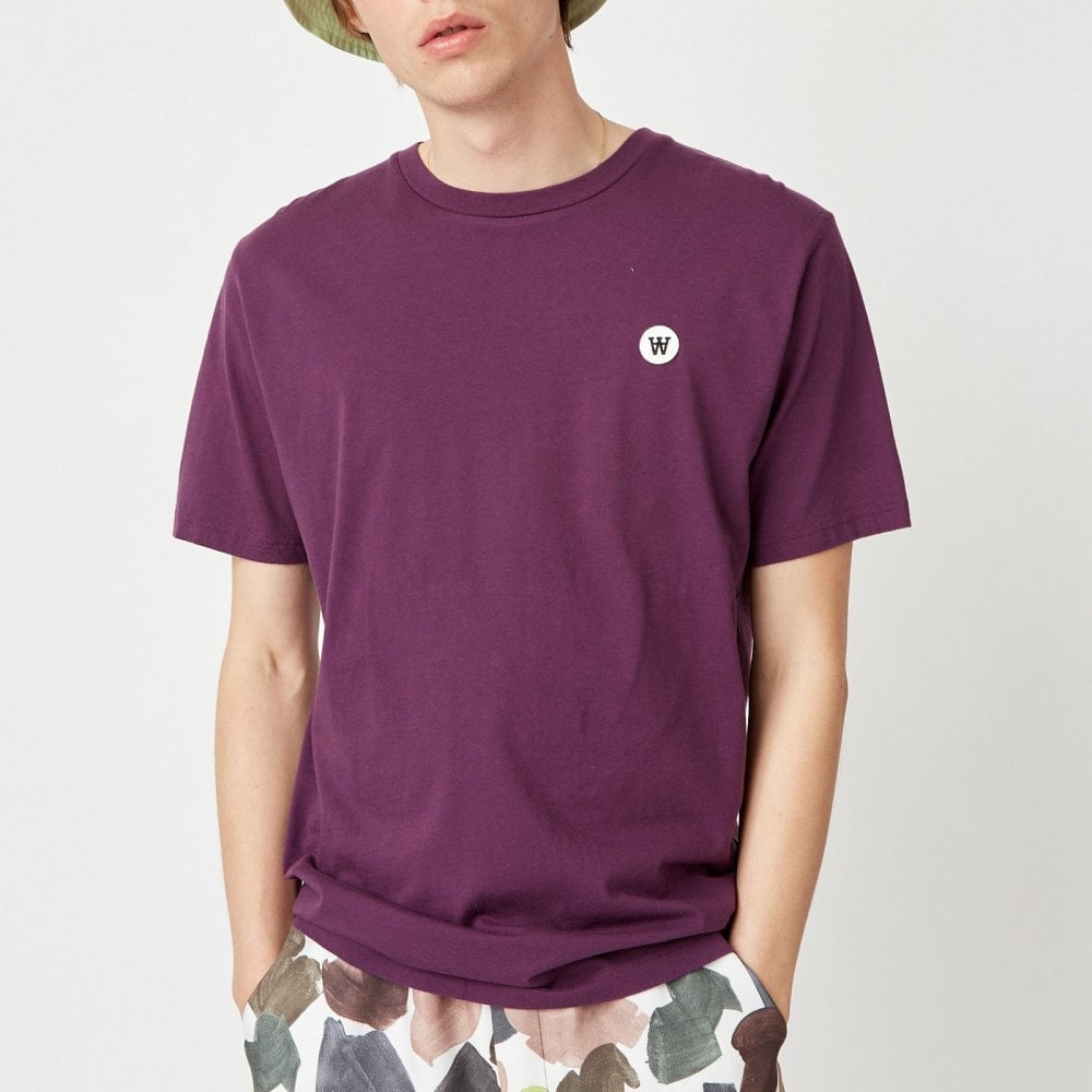 Wood Wood Double AA Ace T-Shirt Aubergine