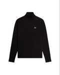 Fred Perry Roll Neck Jumper Black / Yellow